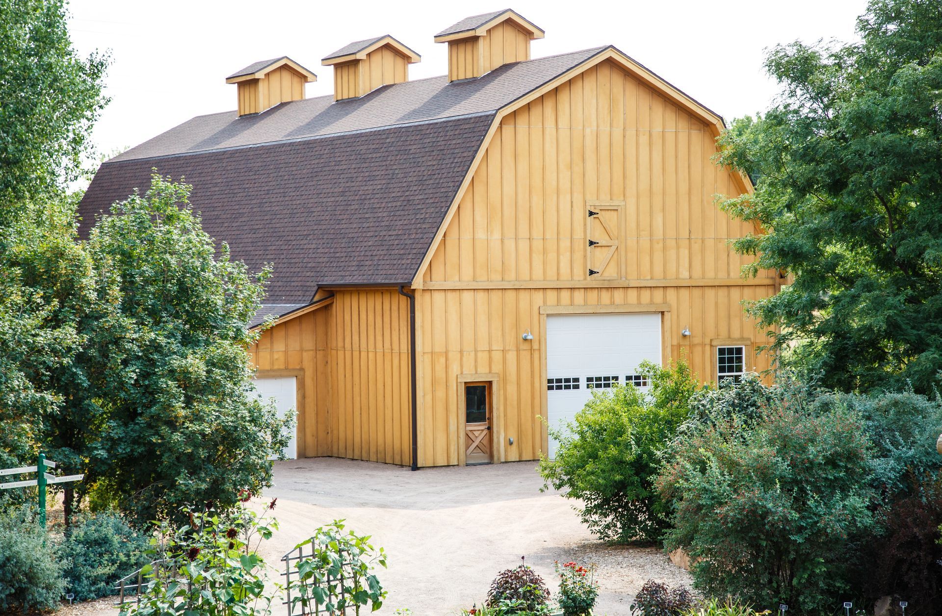 modern wood plank barn