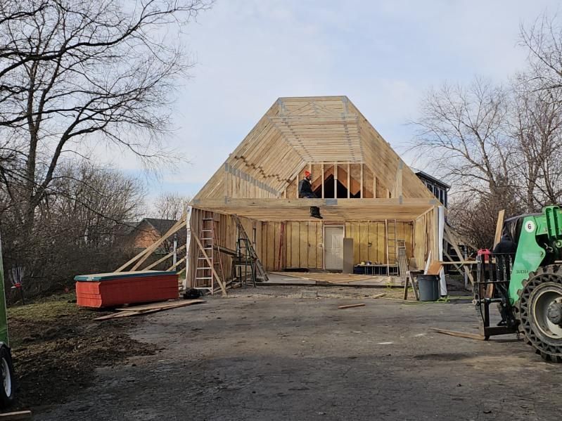 framed garage