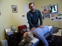 Patient having a back massage — Spinal decompression in Galax, VA