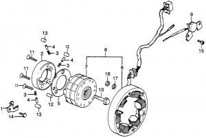 Alternator Rotor and Starter Clutch Components
