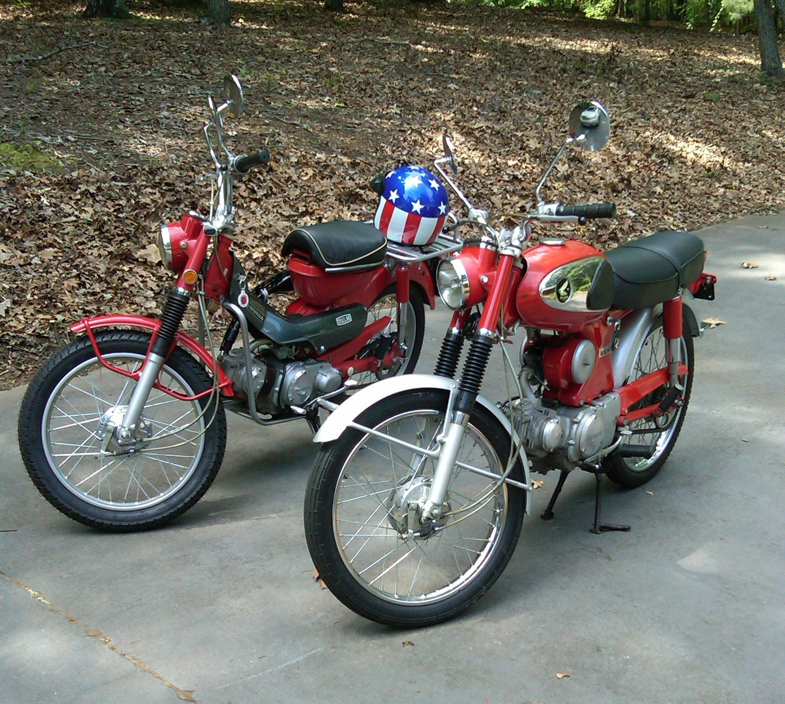 honda 1966 S90 and the 1969 CT90