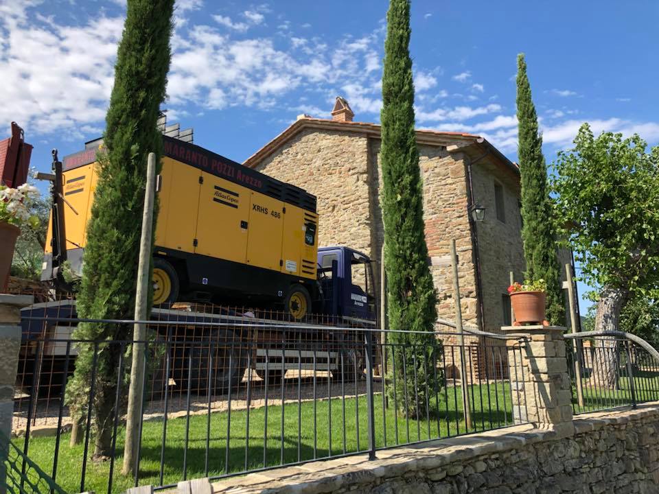 Trasporto di trivelle per sopralluoghi