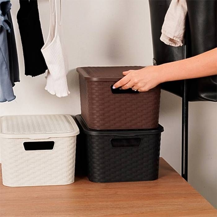 Canasto ratan mediano