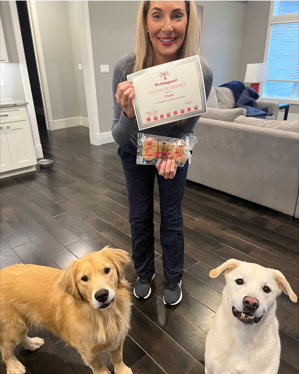 Woman with Two Dogs — St. Louis, MO — PetImpact!