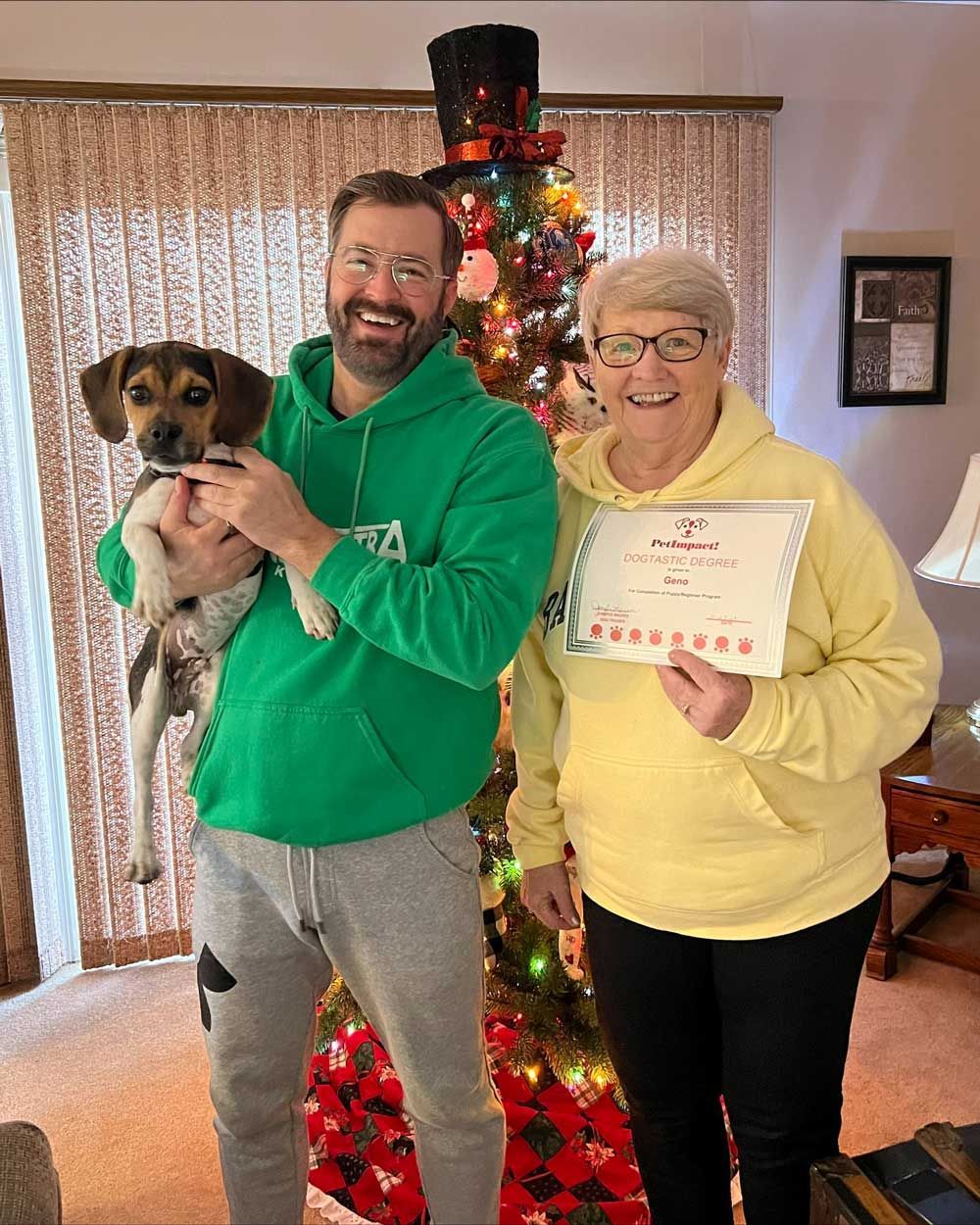 Man Carrying His Dog — St. Louis, MO — PetImpact!