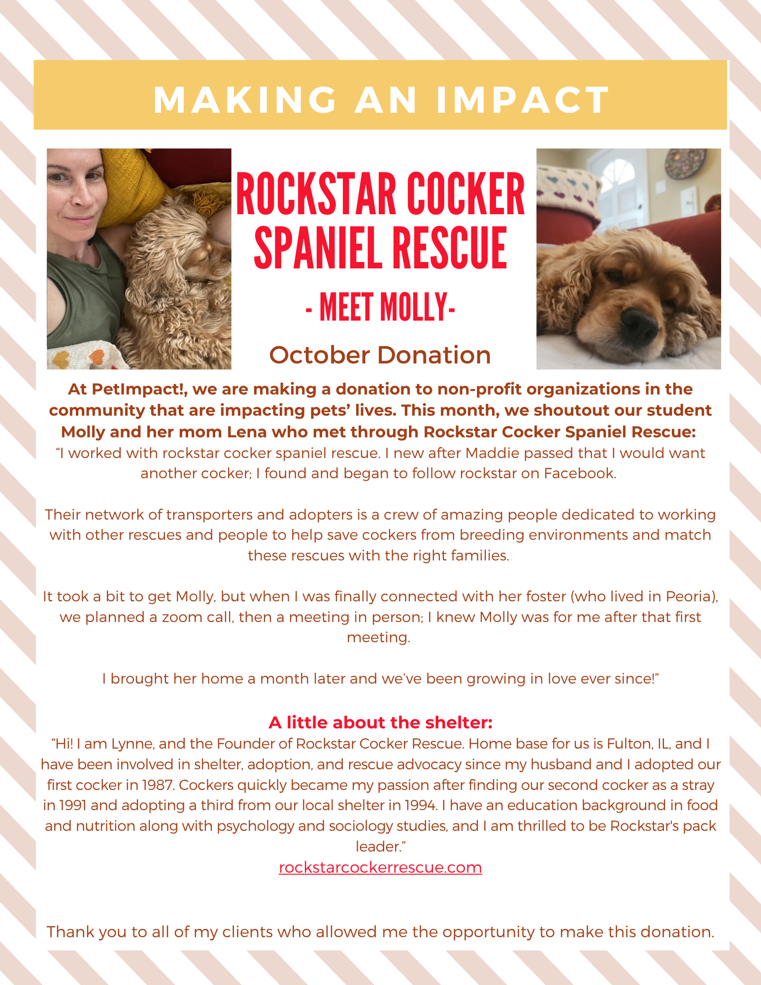 October 2025 Donations — St. Louis, MO — PetImpact! Dog Training