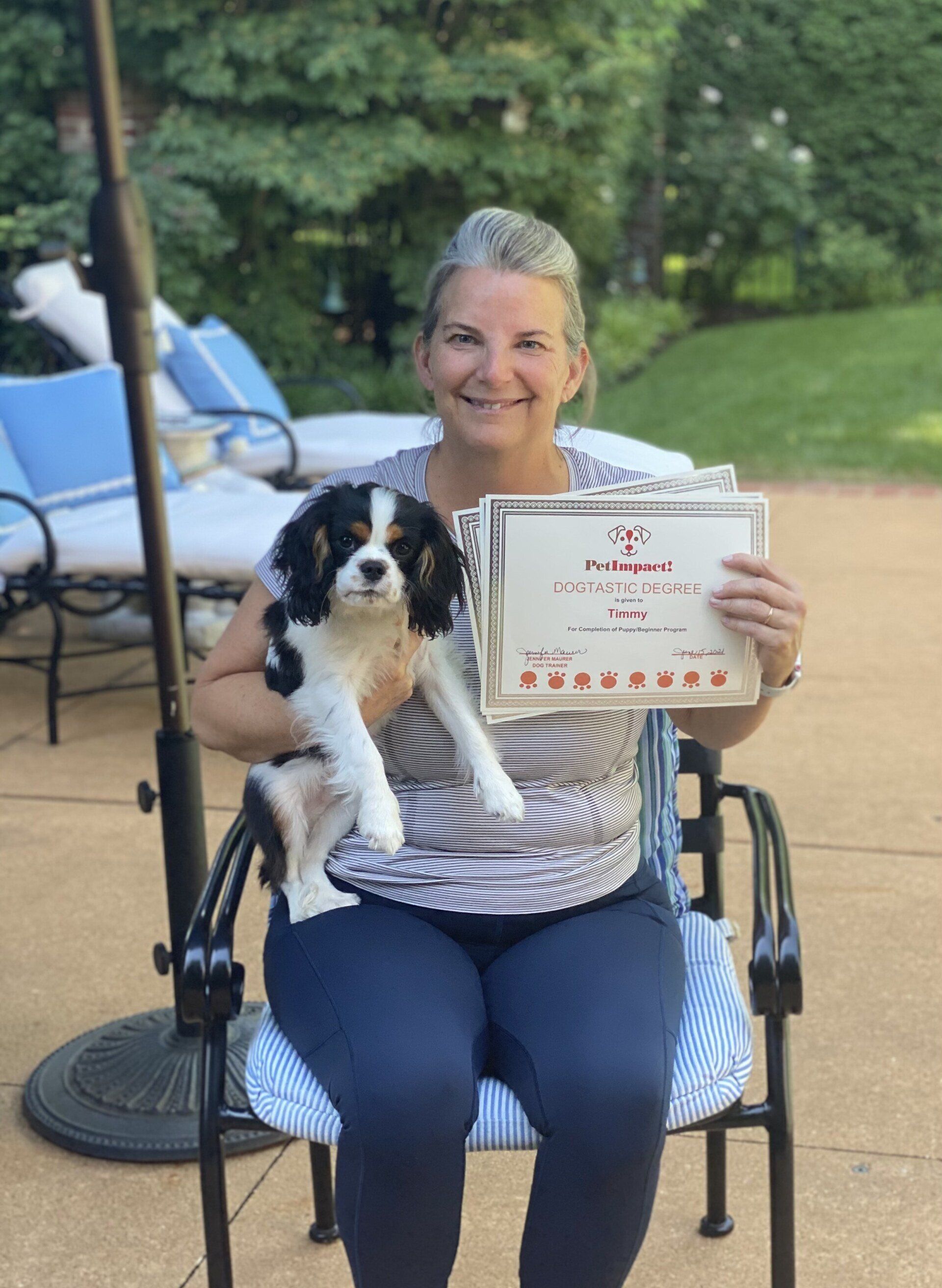 Woman With Her Small Dog — St. Louis, MO — PetImpact!