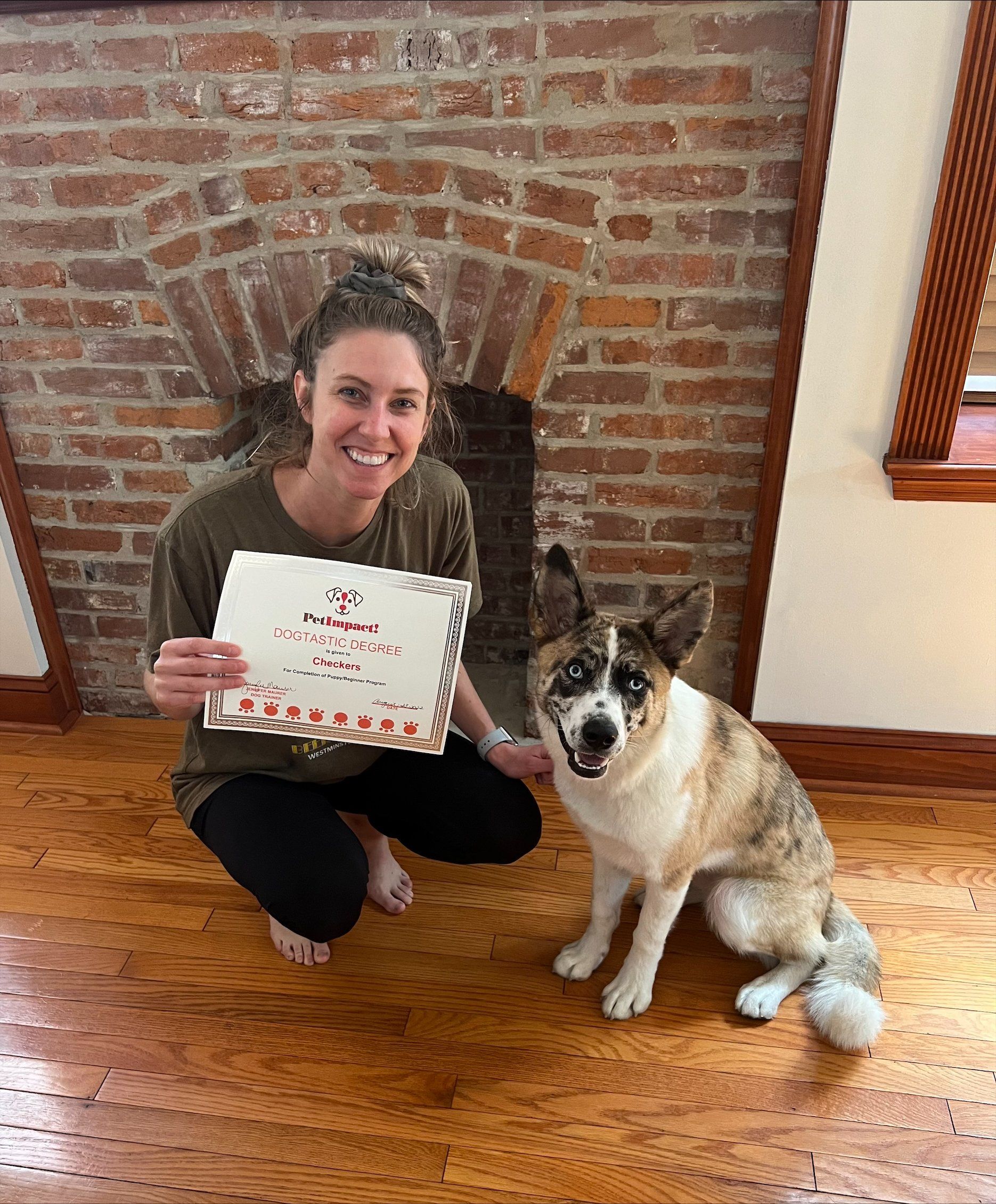 Dog Graduation Certificate -  St Louis County, MI - PetImpact! Dog Training Services