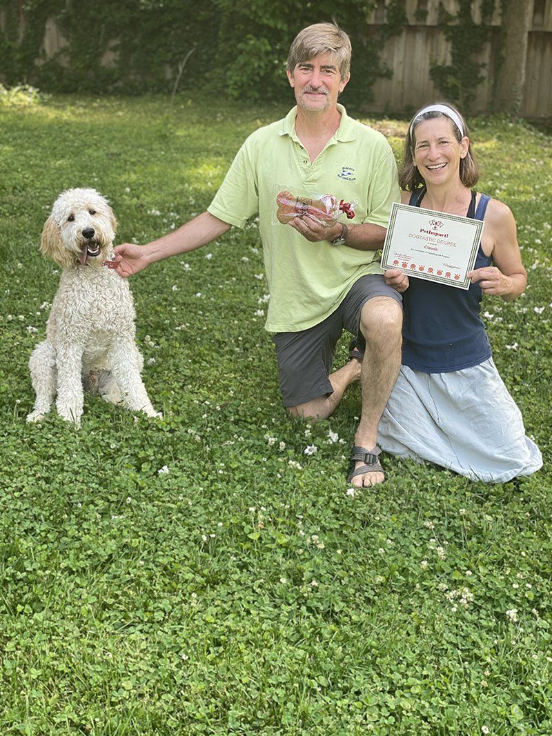 Pet Owners With Their Dog — St. Louis, MO — PetImpact!