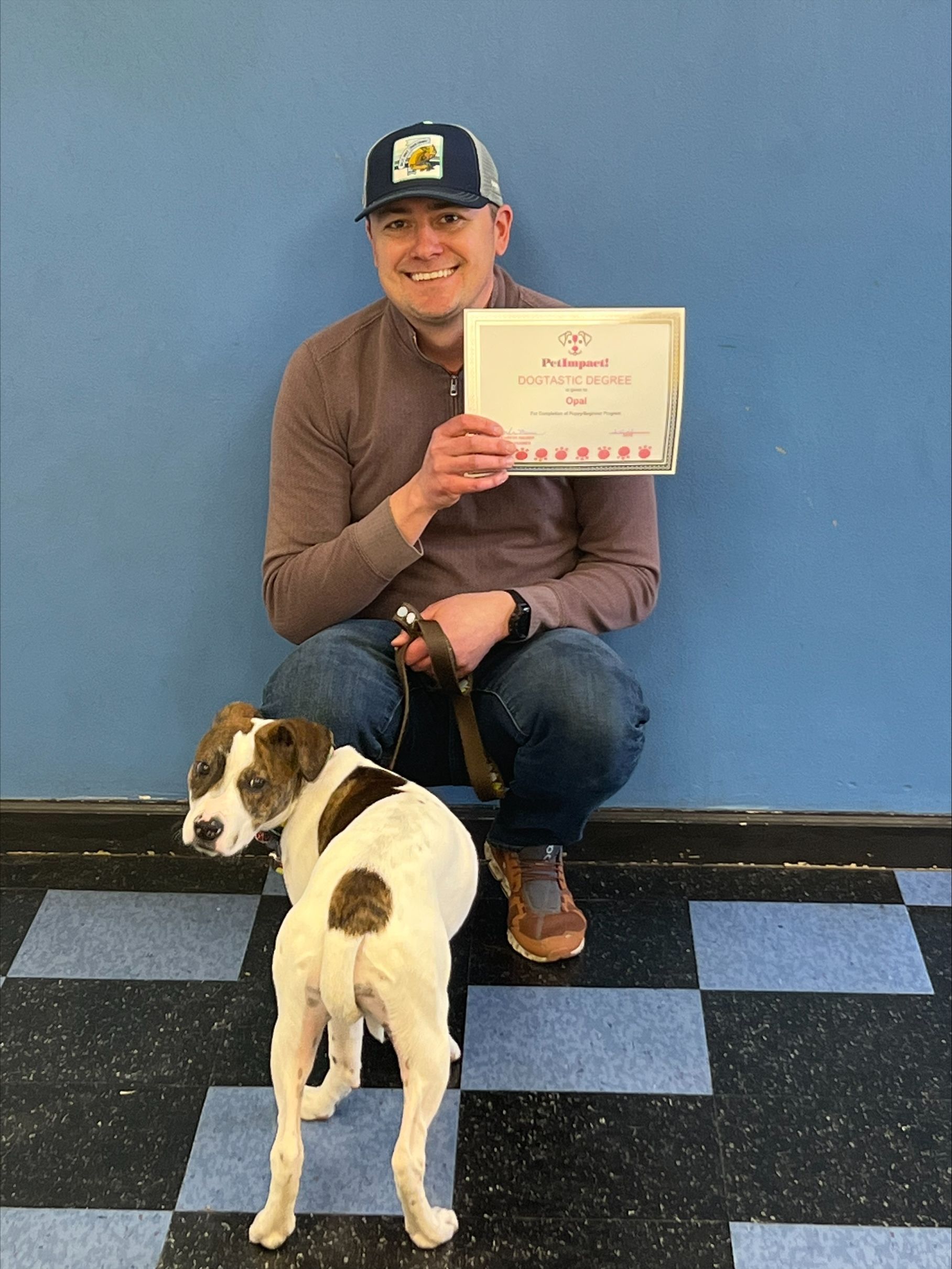 Man Holding a Certificate — St. Louis, MO — PetImpact! Dog Training