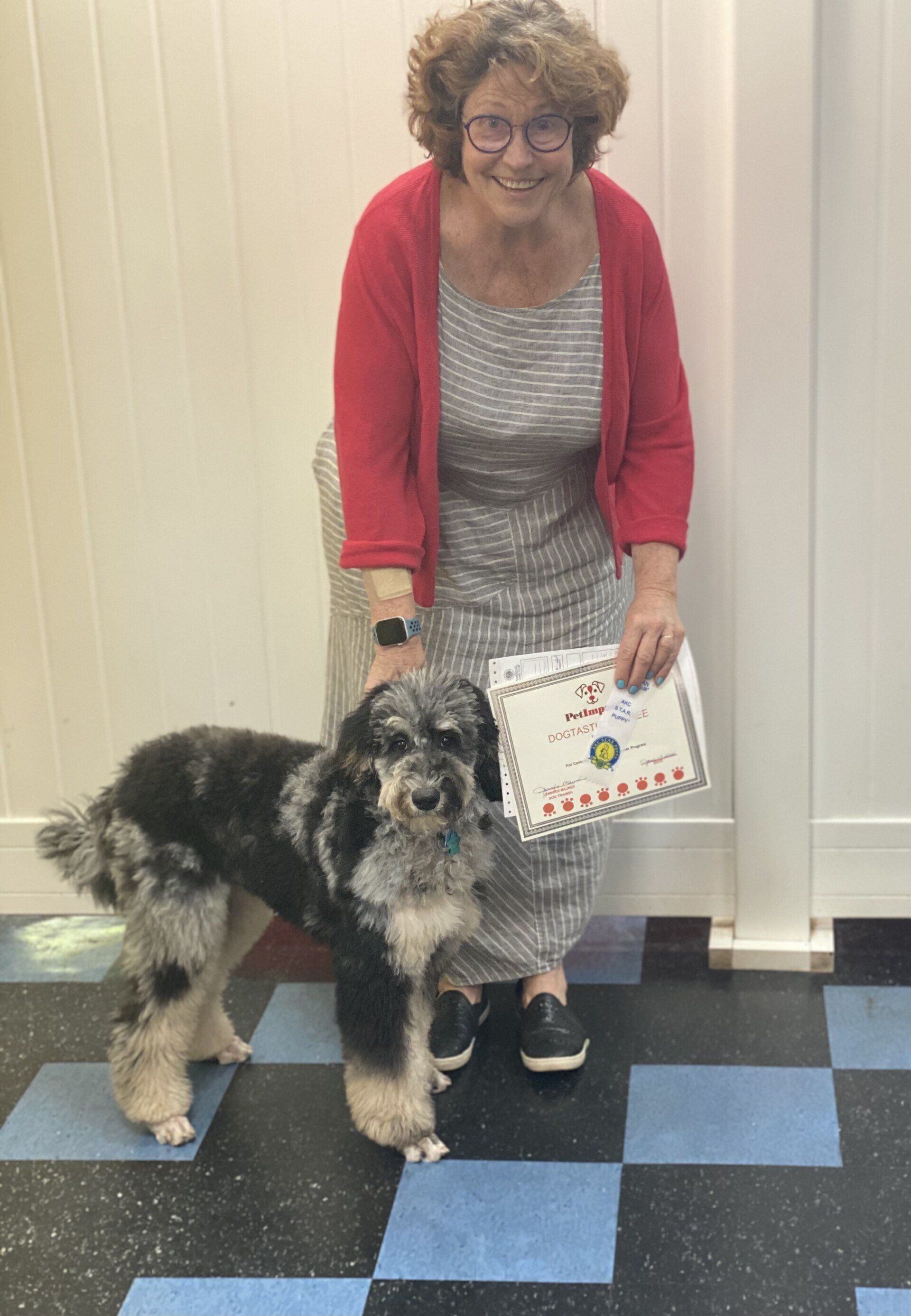 Old Woman With Her Fluffy Dog — St. Louis, MO — PetImpact!