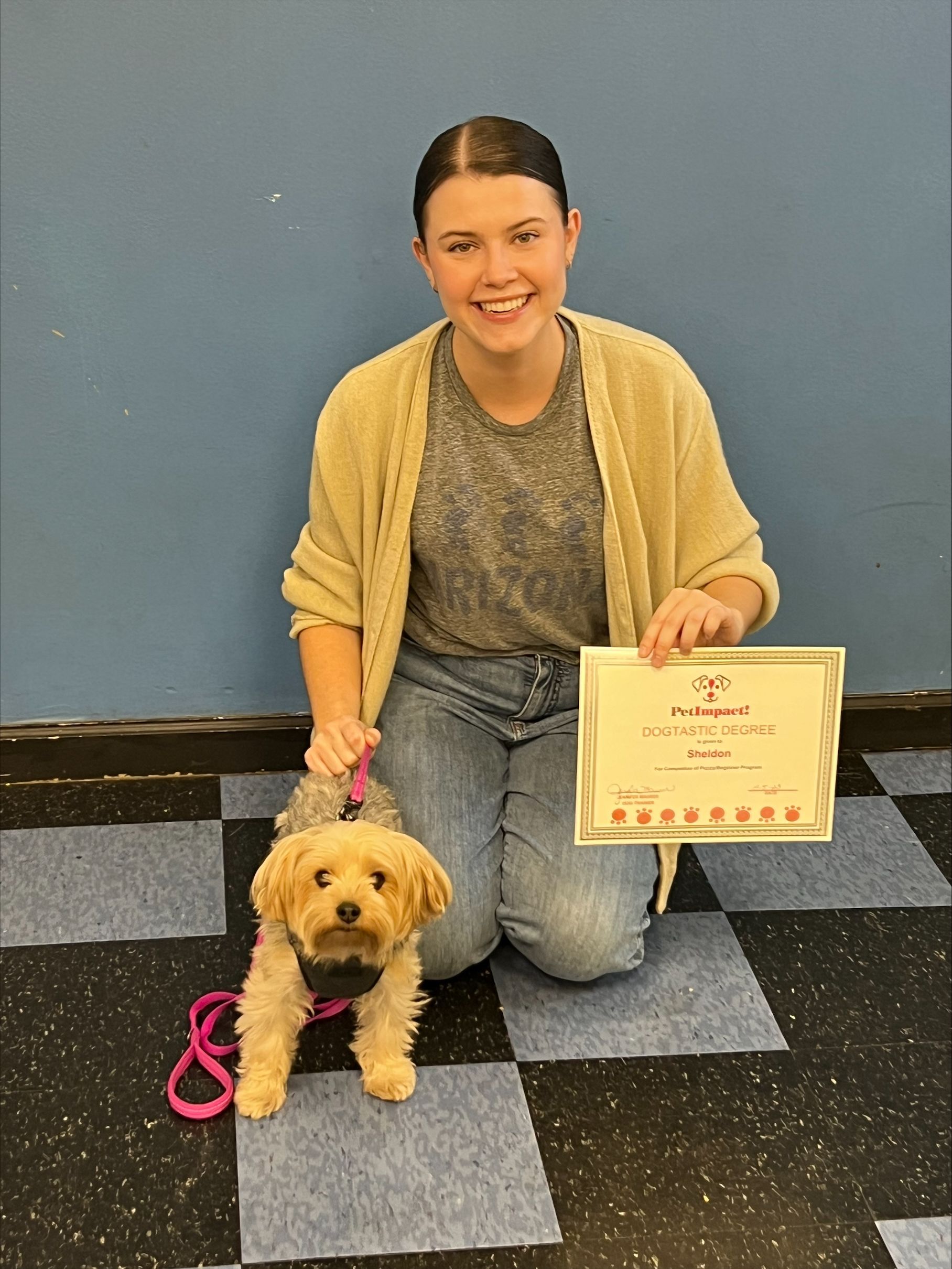 Sitting Dog Owner and Dog — St. Louis, Mo — Petimpact!