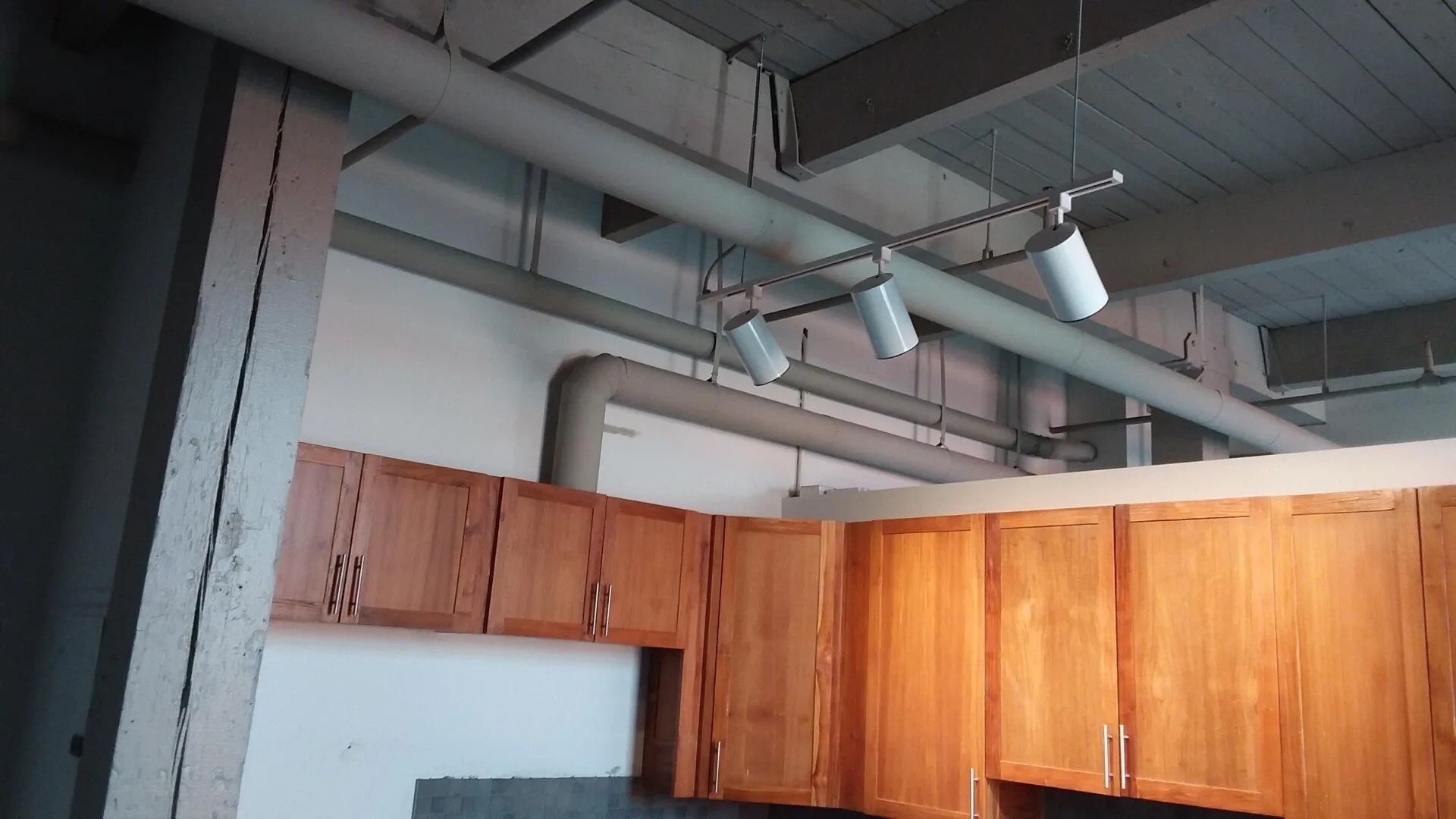 open finished duct work