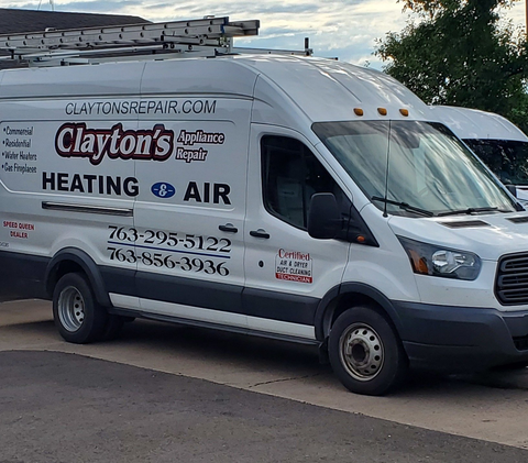 Clayton's Appliance Repair Service Van