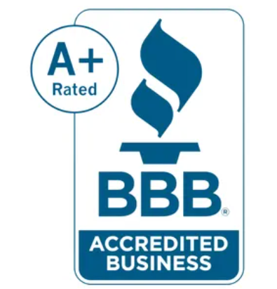 An a+ rated bbb accredited business logo