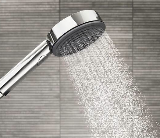 low flow shower head by hansgrohe