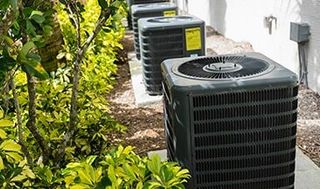 Air Conditioner Outside — Air Conditioning Contractors in Forest City NC
