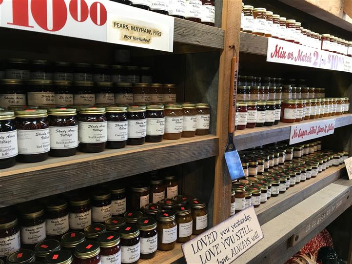 Jarred Delicacies on a display for sale
