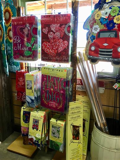 Gift shop with table cloths for sale