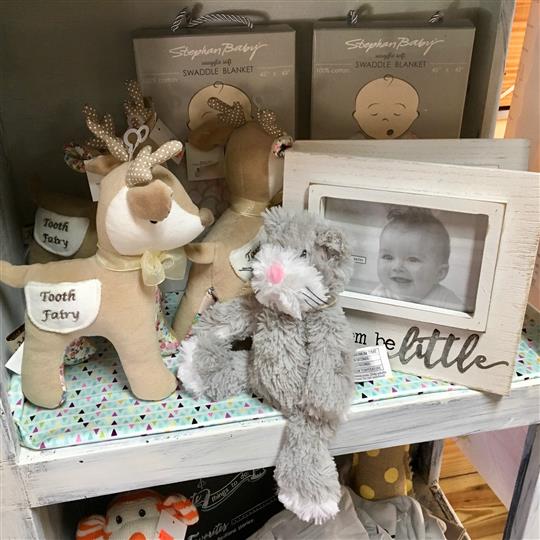 Gift shop with plush toys and picture frames