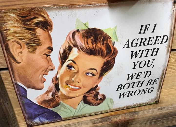 1950's style painting that says 