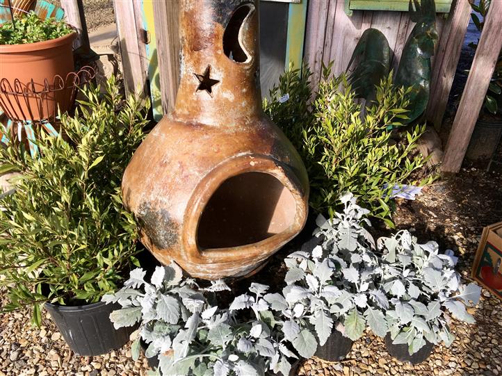 Outdoor furnace with star and moon cut outs