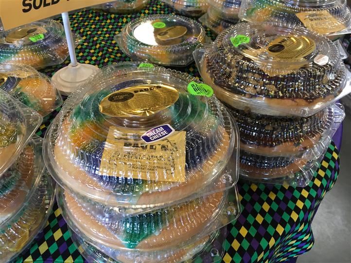 Baked pies in plastic containers on sale