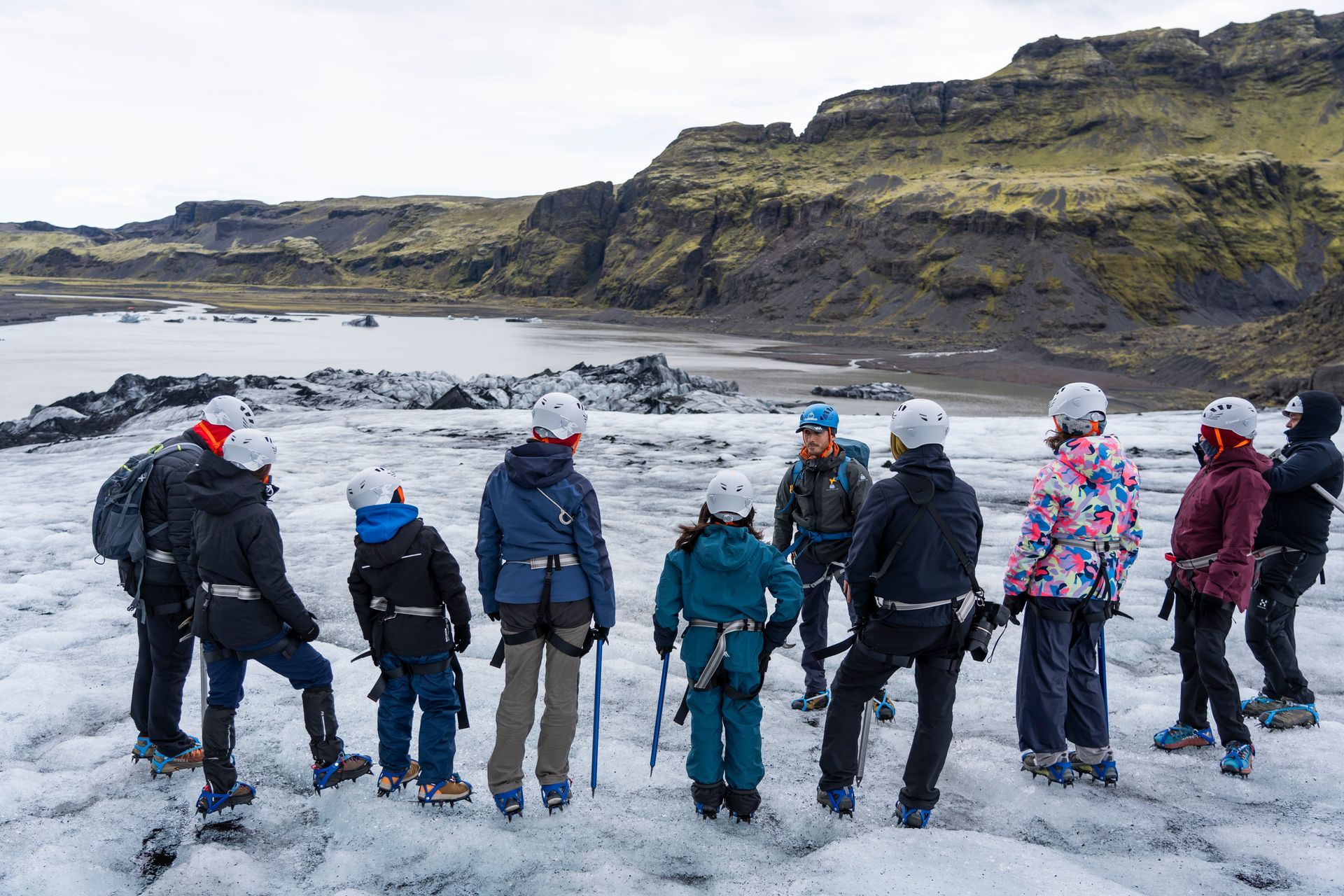 Nordur Travel hike on Solheimajokull glacier on the South Coast of Iceland