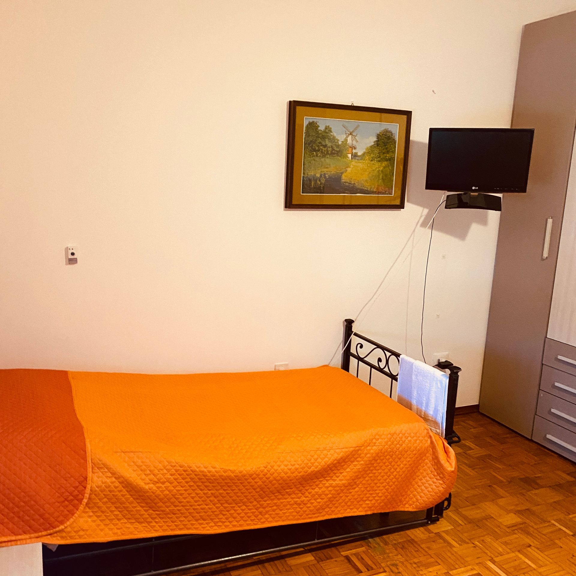 Villa Carmela - letto con materasso ortopedico