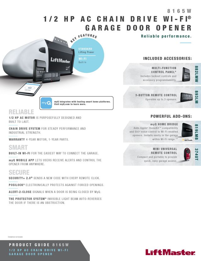 LiftMaster 8165W - Garage Doors Openers - Doors By Mike