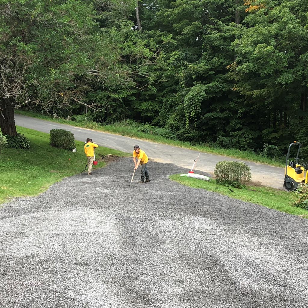 Installing Gravel Driveway — Canaan, CT — Strong Oak Landscaping
