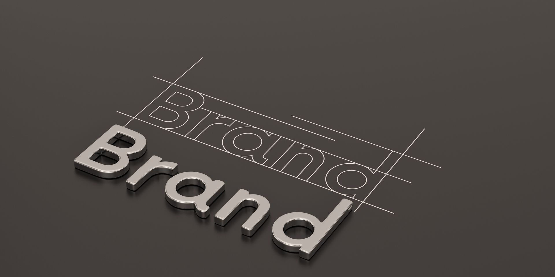 A picture showing the word Brand