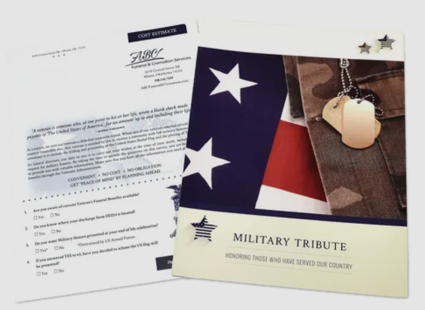 Military Tribute Brochures