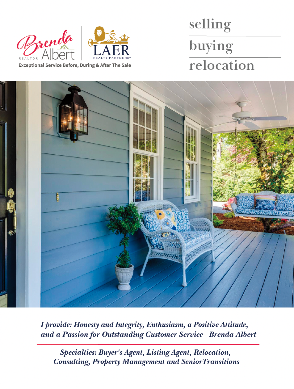 Brochure for Brenda Albert, Realtor - Selling Your Home