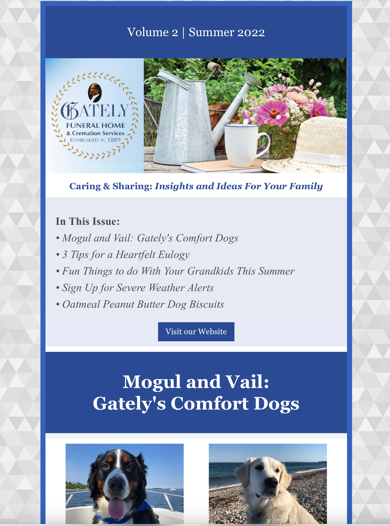 Online Newsletter: Caring a