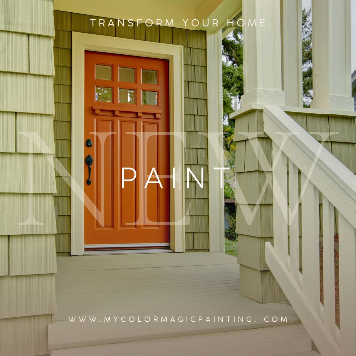 Social Media post for a professional painting company, My Color Magic Painting.