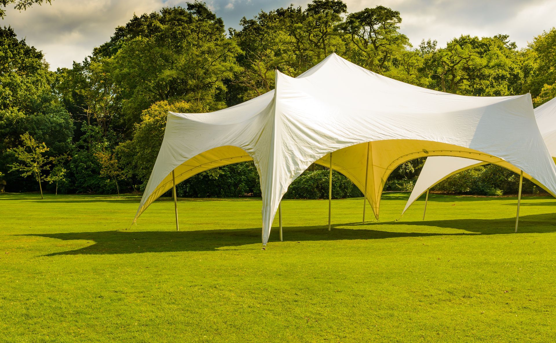 White Event Awning