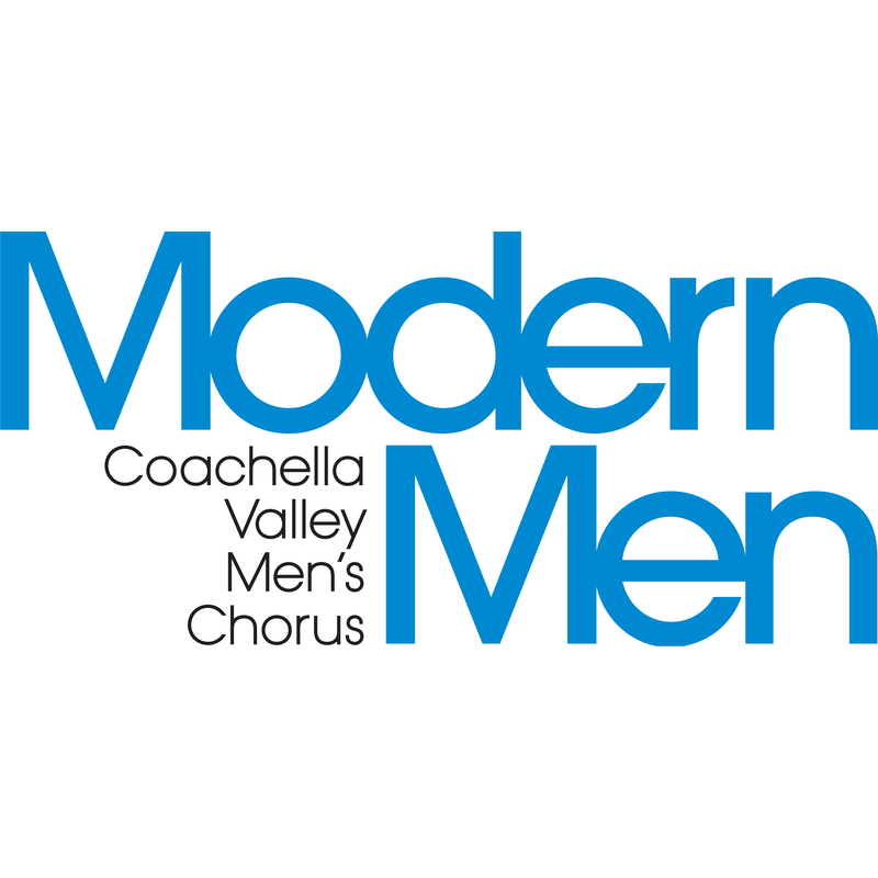 Logo of Modern Men, a men's chorus in the Coachella Valley