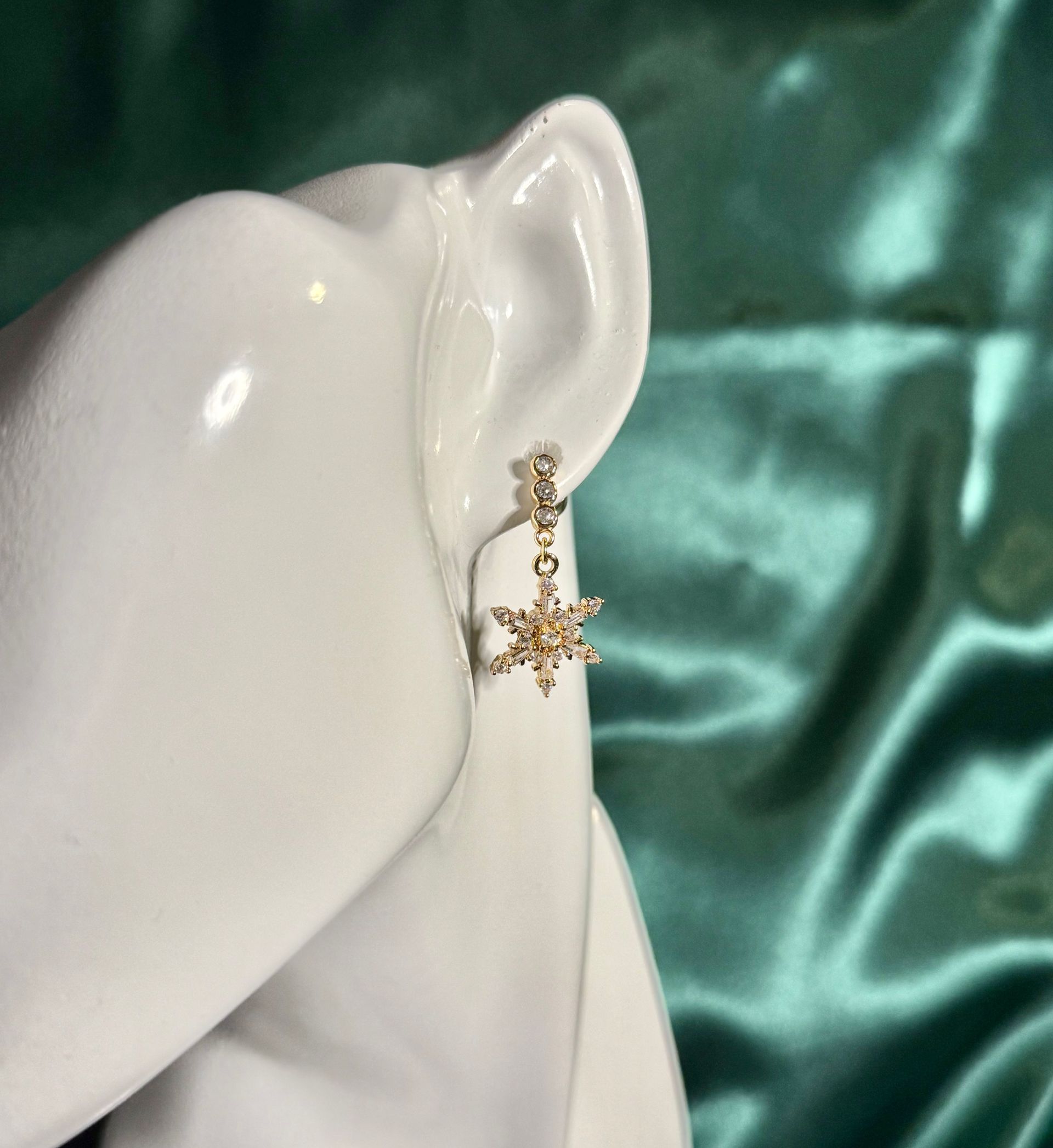 Falling Flurry Snowflake Earrings