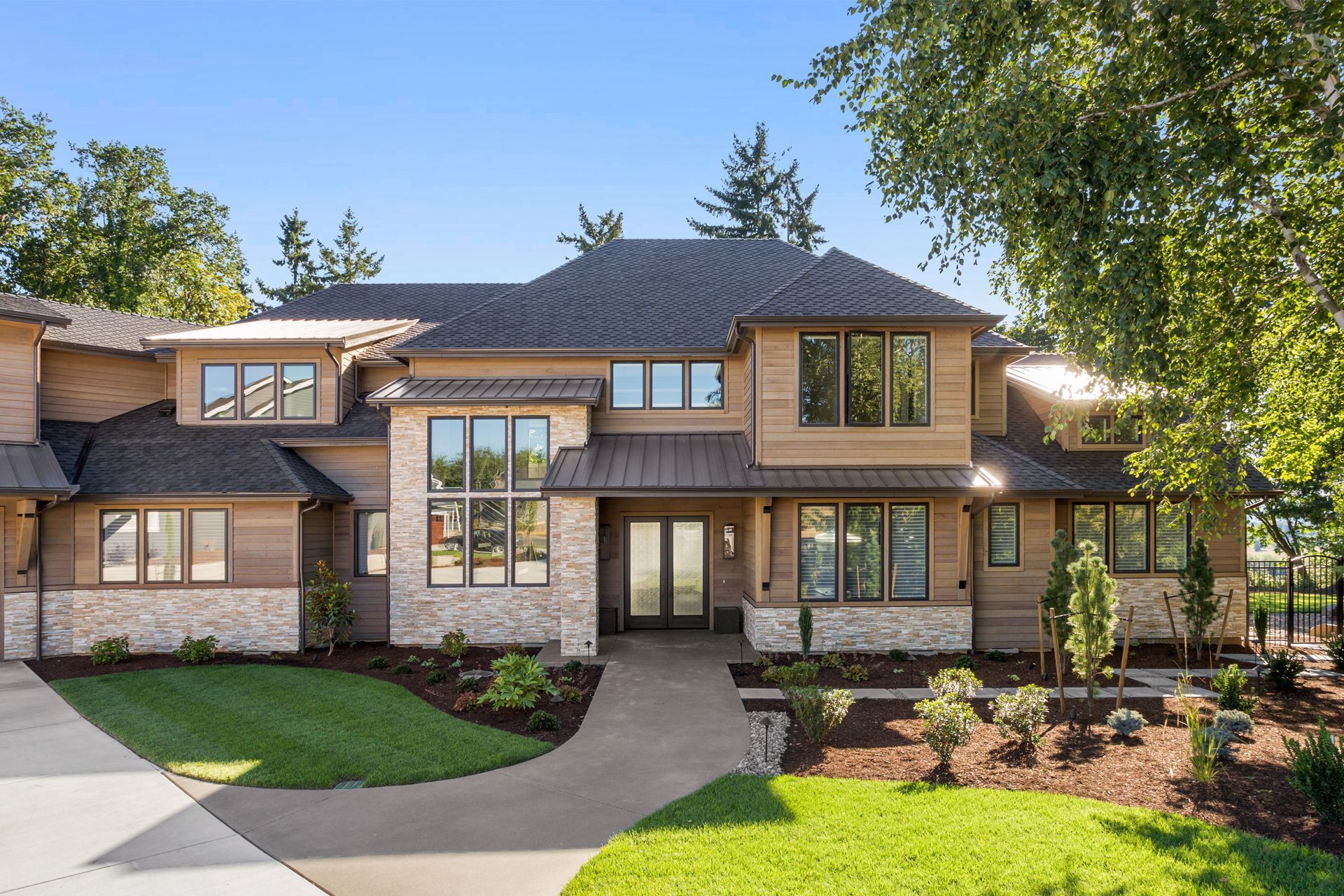 Luxury House With Cedar Siding