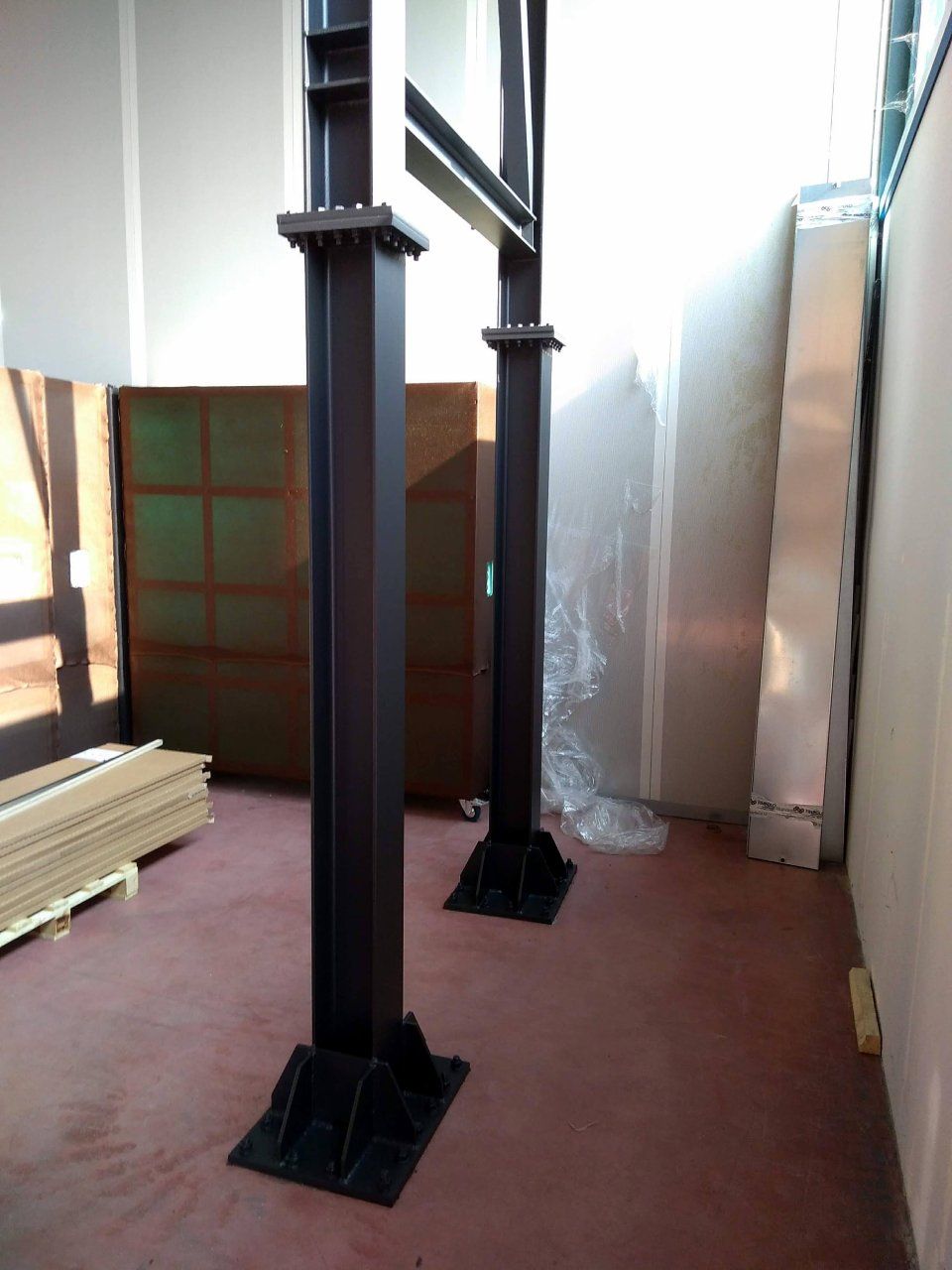 Struttura in ferro per lavoro edile