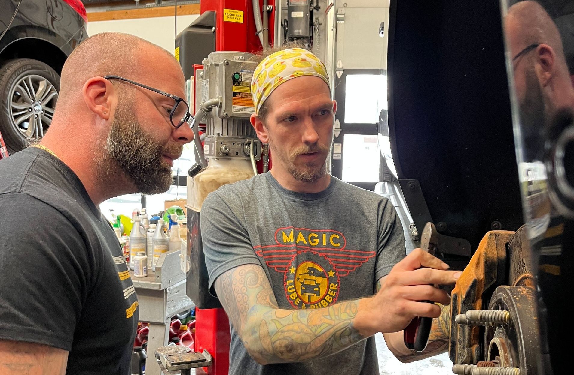 Brake Inspection Magic Lube & Rubber