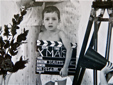 David On Set Of Esquire Magazine At Age 4