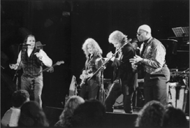 David with Eddie Money, Bonnie and Taj Mahal