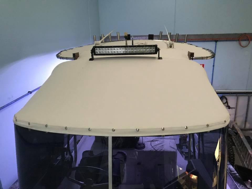 The Roof of a Boat With a Light on Top of It — Activate Auto Electrics & Air Conditioning In Caloundra, QLD