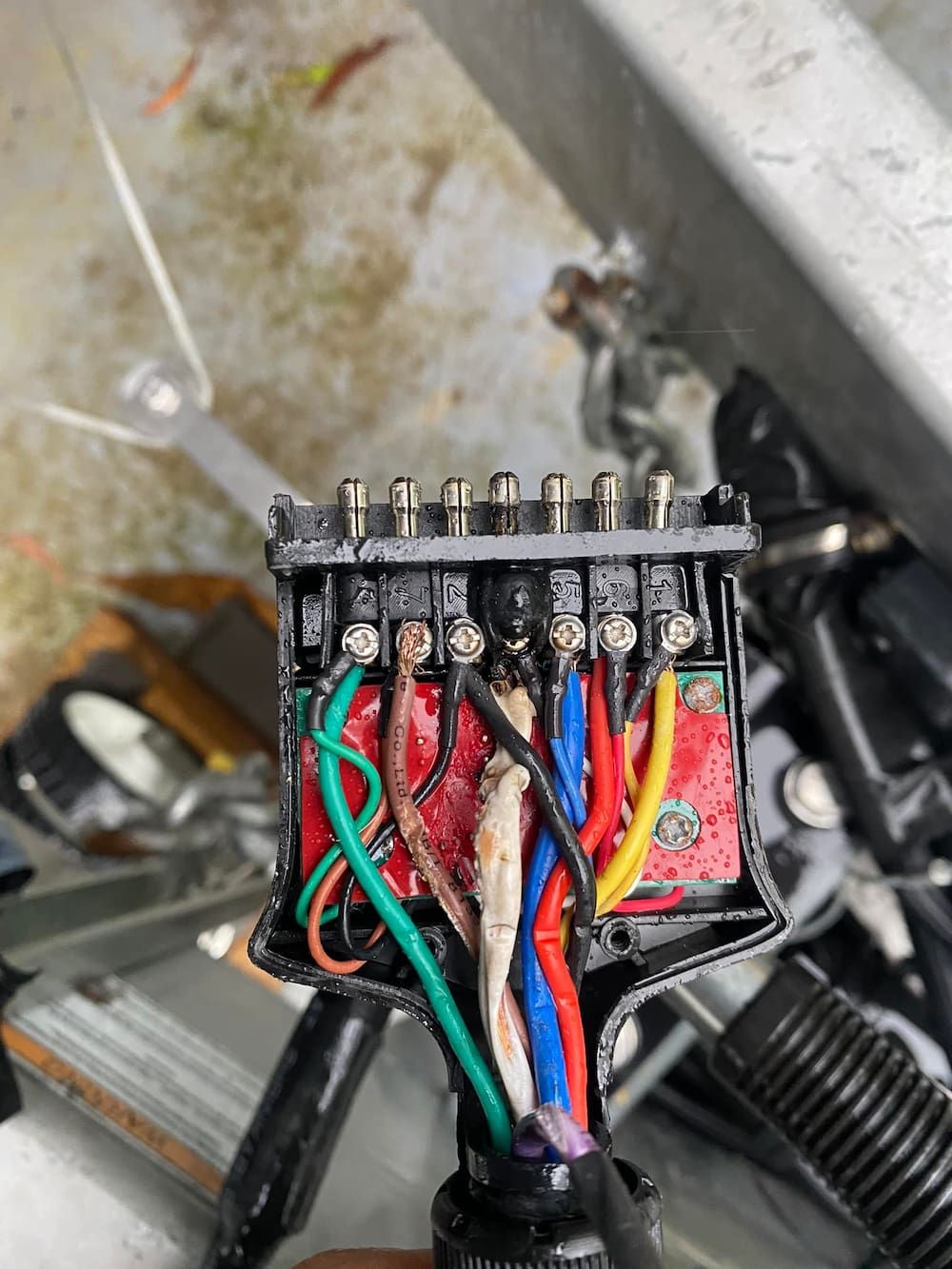 A Close Up of a Bunch of Wires Connected to a Connector — Activate Auto Electrics & Air Conditioning In Caloundra, QLD