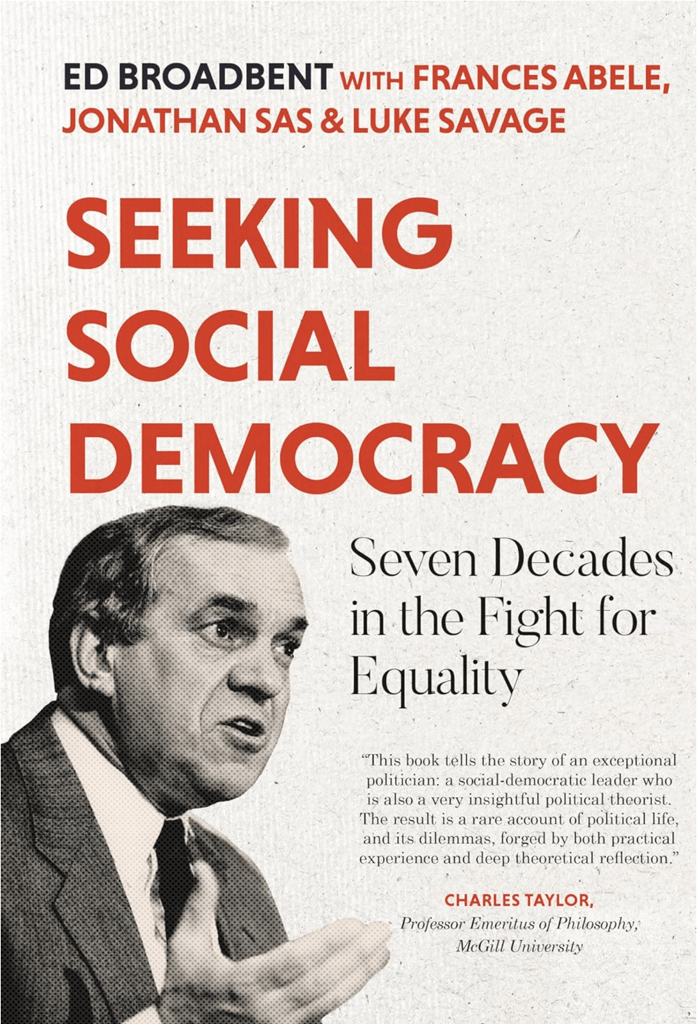 Anam Ahmed, a freelance editor, provided substantive editing for Ed Broadbent's new book, 