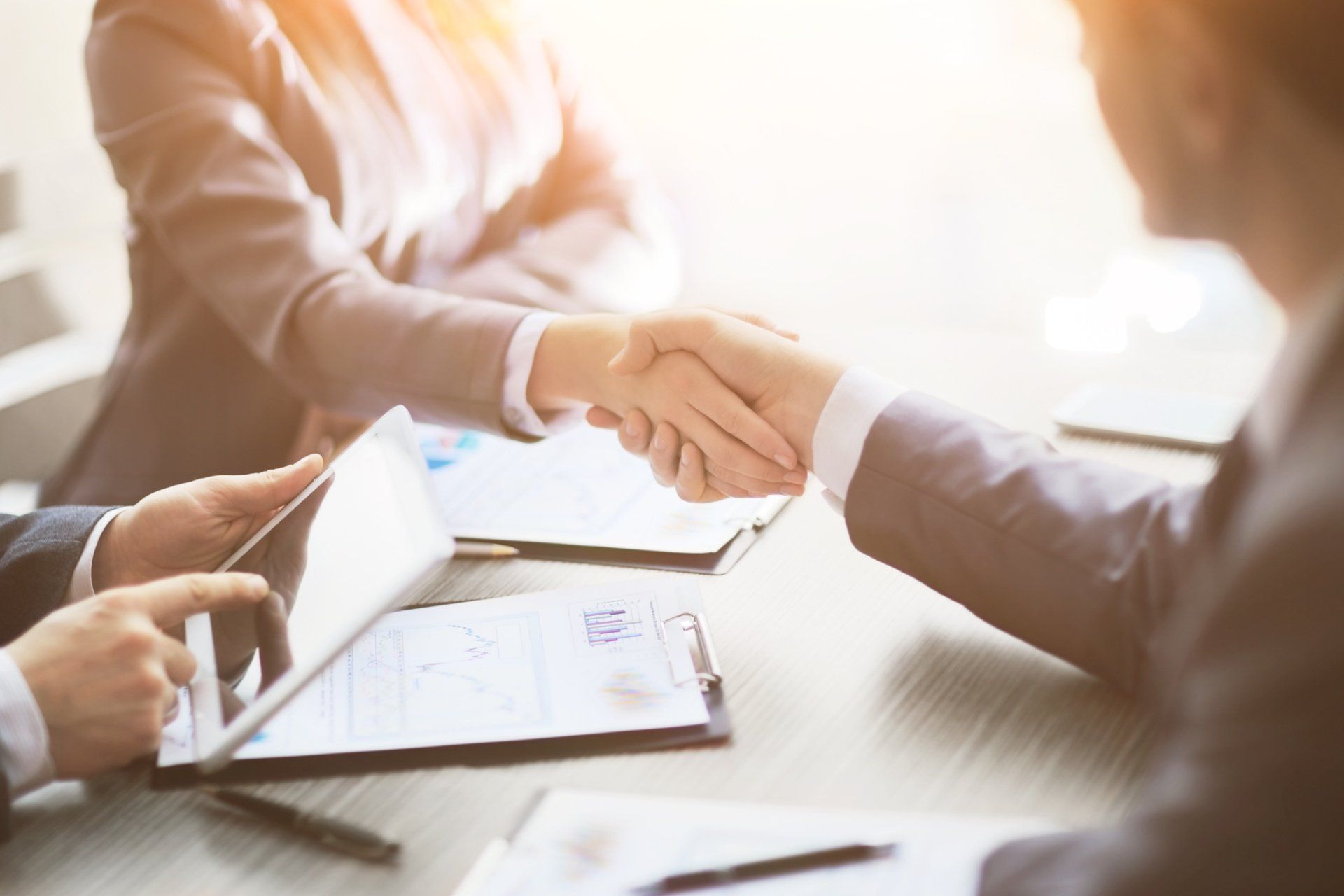 Repossession — Two Men Shaking Hands in Aiken, SC