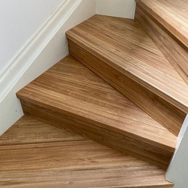 Wood Stairs Close Up — Chadstone, Vic — Eliza Flooring