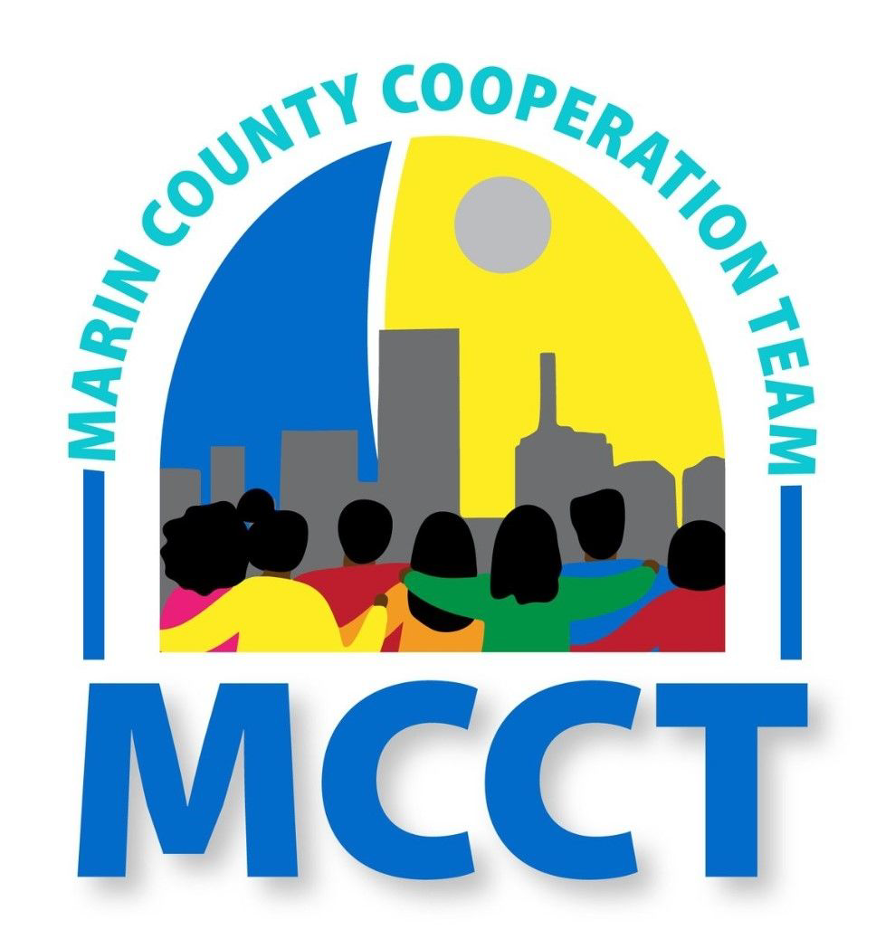 A logo for the marin county cooperation team